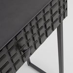 Konzolový stolek dorset černý 100 x 80 cm