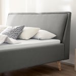 Čalouněná postel deria 180 x 200 cm světle šedá