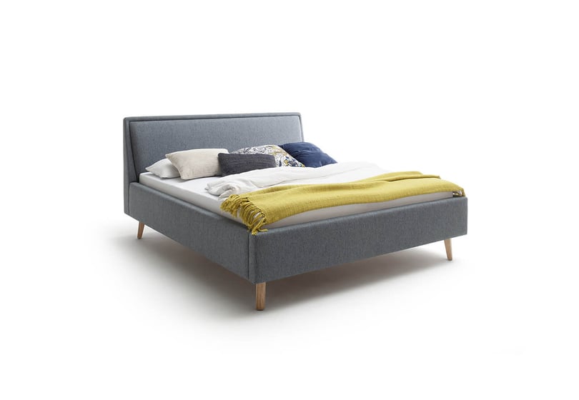 Čalouněná postel deria 180 x 200 cm modrá