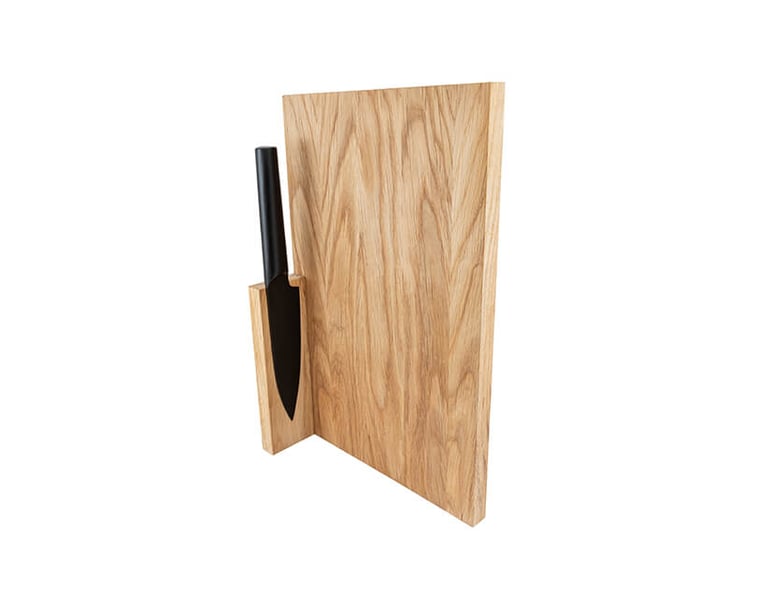 KUCHYŇSKÉ PRKÉNKO CHEF'S BOARD LARGE S NOŽEM