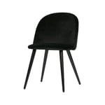 Jídelní židle fay velvet černá 2ks