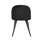 Jídelní židle fay velvet černá 2ks