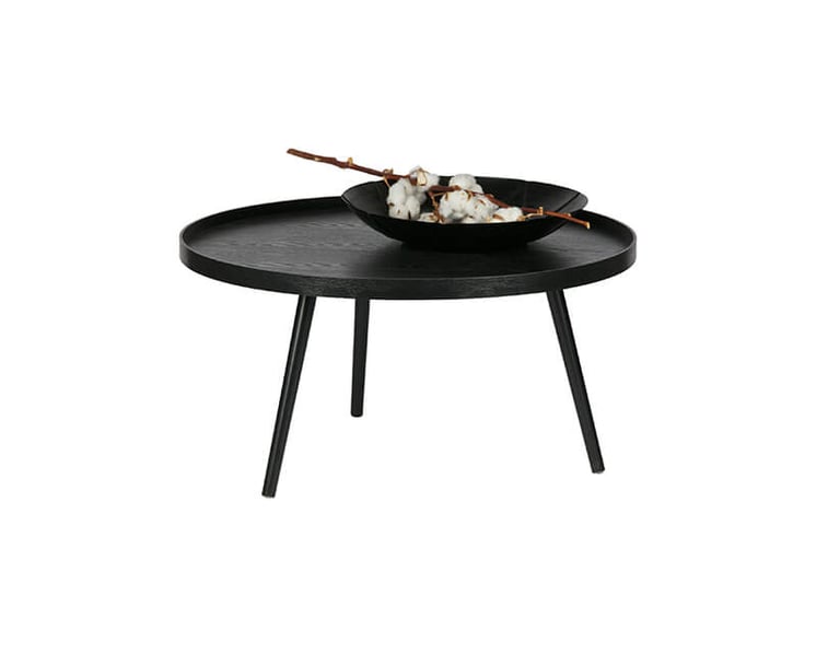 Konferenční stolek mesa xl ø 78 x 39 cm černý