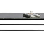 KONFERENČNÍ STOLEK MELLOW 32 X 120 X 60 CM ČERNÝ MRAMOR