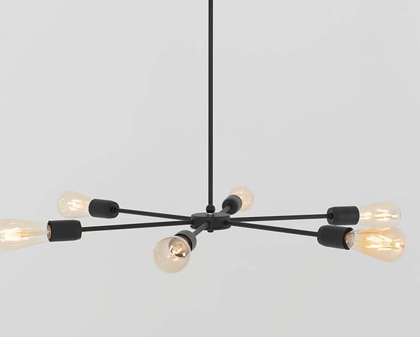 STROPNÍ LAMPA CROSER LINE ČERNÁ