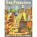 OBRAZ SAN FRANCISCO UNITED AIRLINES