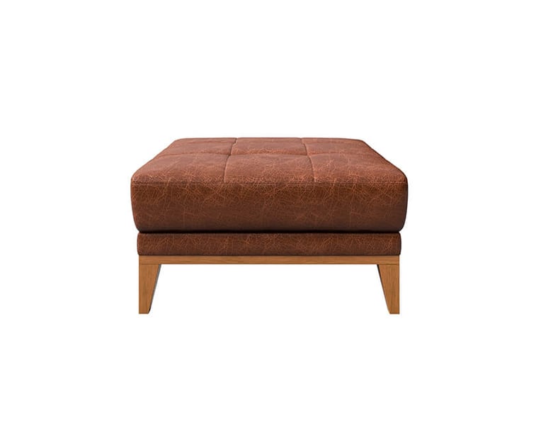 Otoman musso tufted cognac