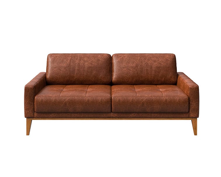 Pohovka dvoumístná musso tufted 173 cm cognac