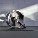 Podlahový ventilátor q - stříbrný