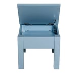 Stolička  s úložným prostorem modrá