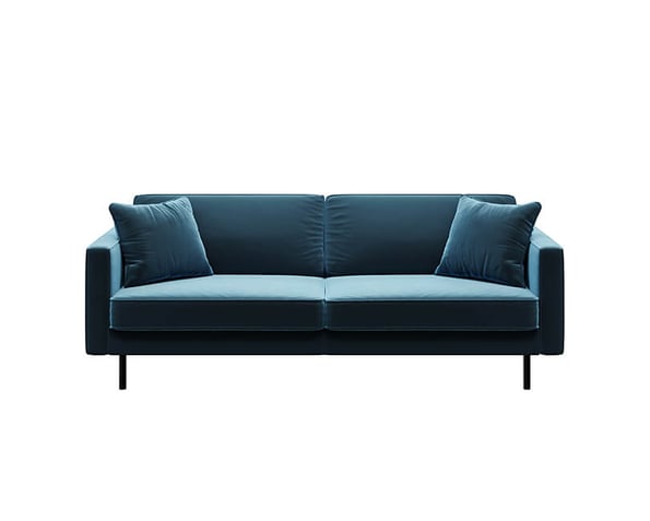TŘÍMÍSTNÁ POHOVKA KOBO 207 CM VELVET MODRÁ