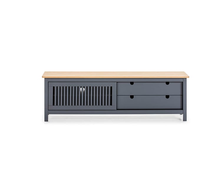 TV SKŘÍŇKA BRUNA 158 X 40 ŠEDÁ