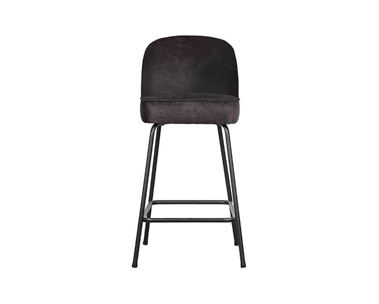 BAROVÁ ŽIDLE VOGUE KOŽENÁ ČERNÁ 64 CM