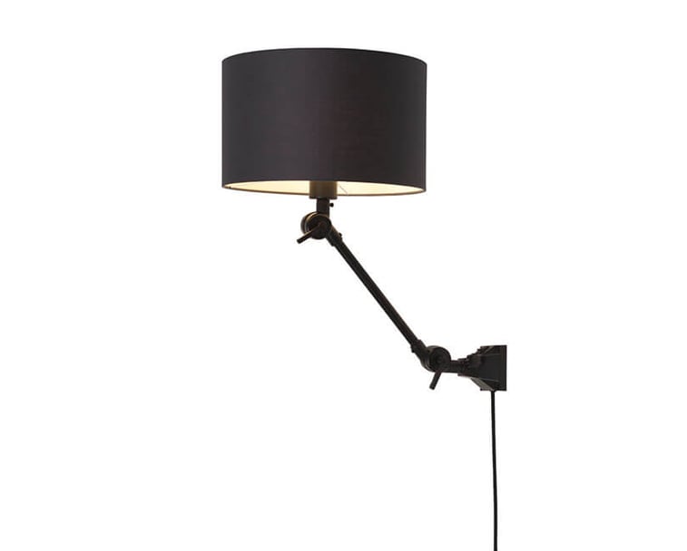 NÁSTĚNNÁ LAMPA AMSTERDAM S ČERNÁ