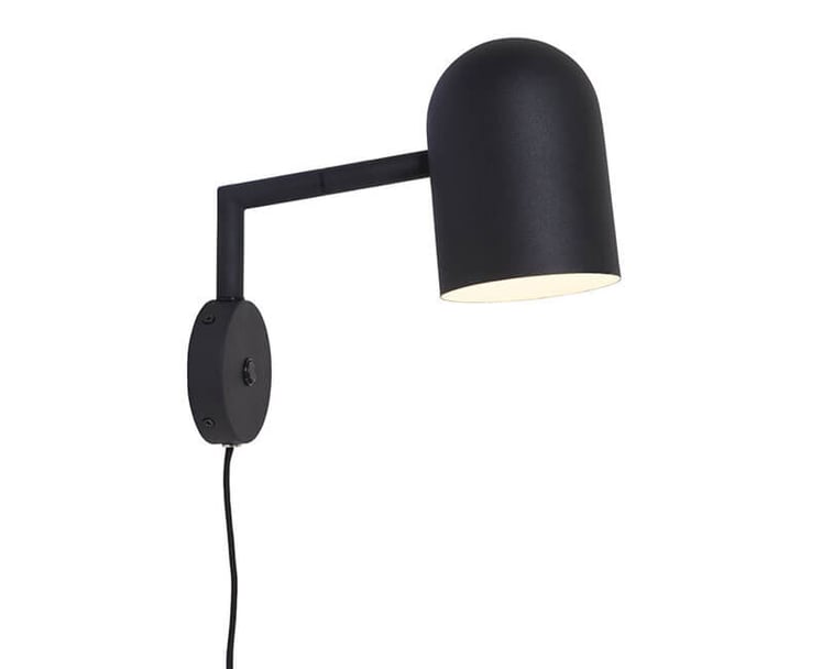 NÁSTĚNNÁ LAMPA MARSEILLE ČERNÁ