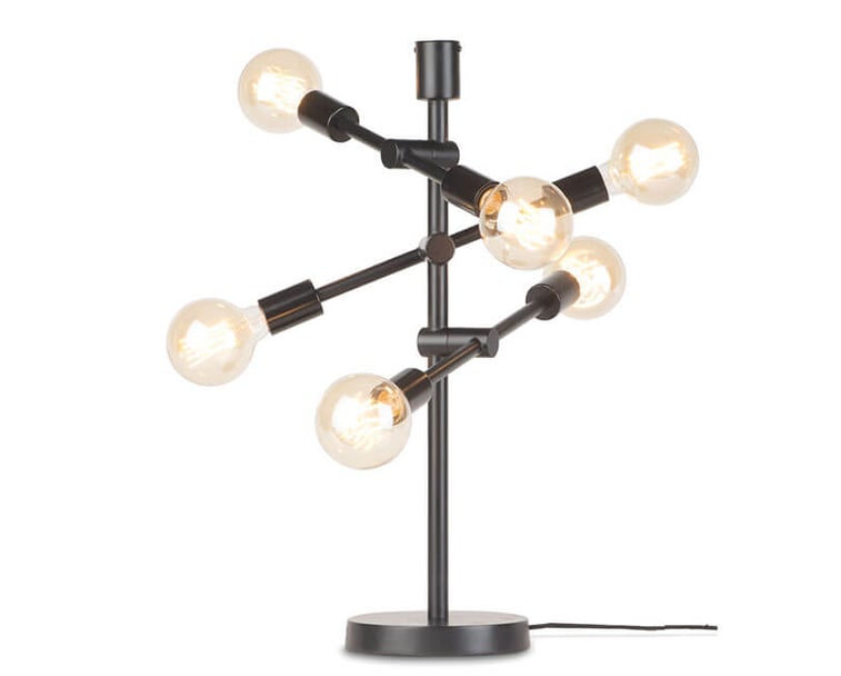 STOLNÍ LAMPA NASHVILLE ČERNÁ