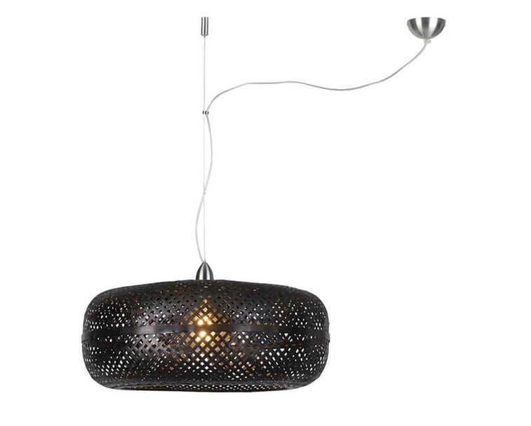 STROPNÍ LAMPA PALAWAN BAMBUS ČERNÁ