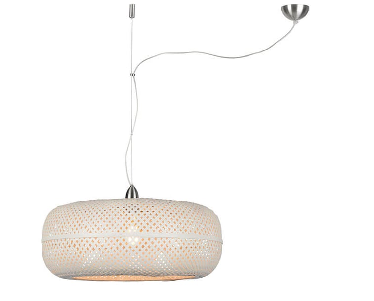 STROPNÍ LAMPA PALAWAN BAMBUS BÍLÁ
