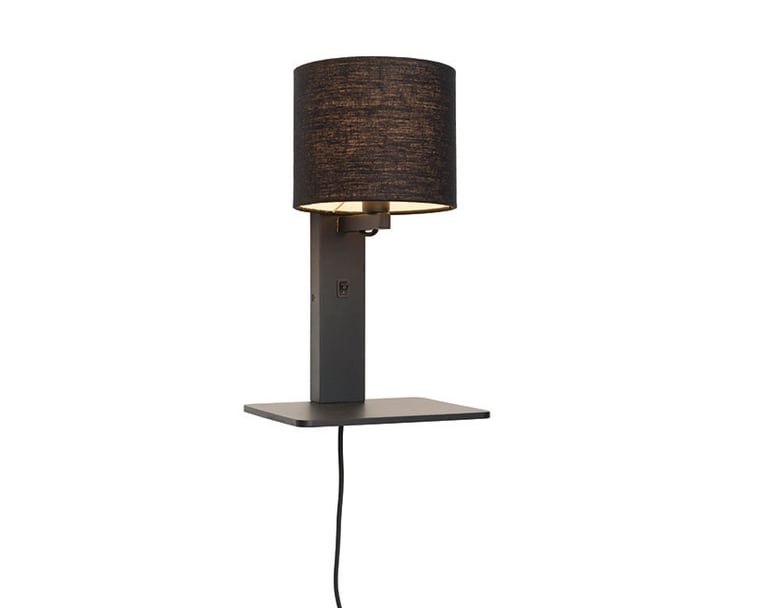 NÁSTĚNNÁ LAMPA ANDES ČERNÁ