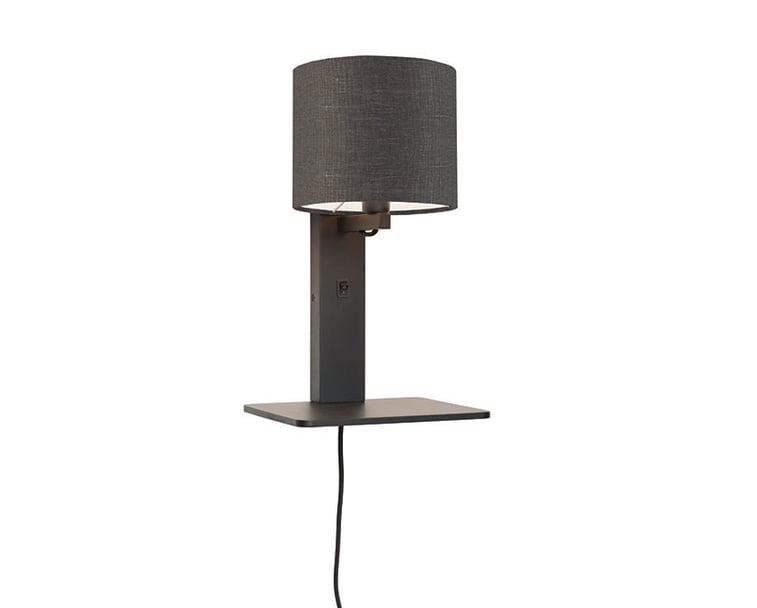 NÁSTĚNNÁ LAMPA ANDES TMAVĚ ŠEDÁ