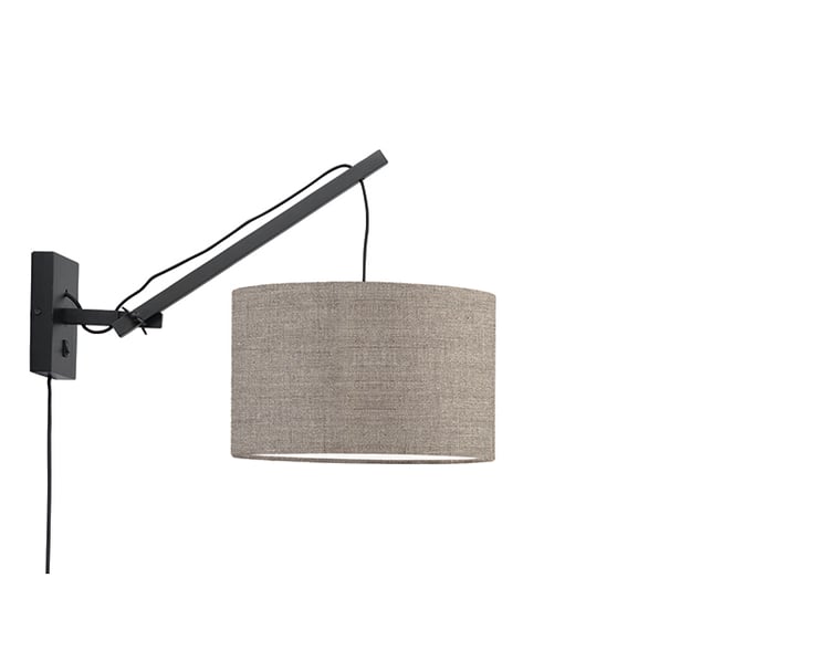 NÁSTĚNNÁ LAMPA ANDES BAMBUS S BÉŽOVÁ