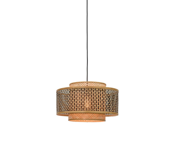 STROPNÍ LAMPA BHUTAN L ČERNÁ