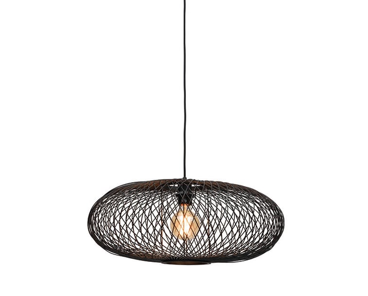 ZÁVĚSNÁ LAMPA CANGO Ø 60 CM ČERNÁ