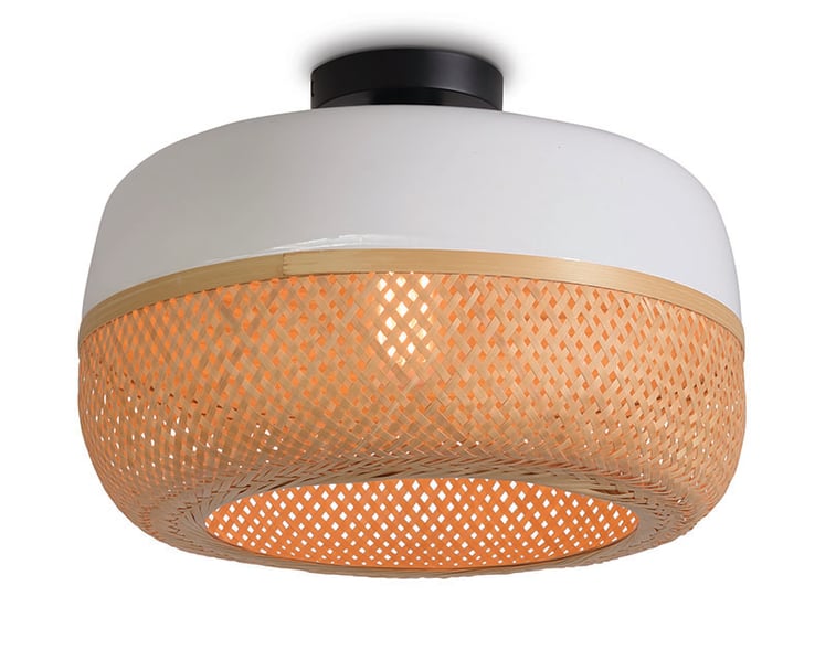 STROPNÍ LAMPA MEKONG PŘÍRODNÍ, BÍLÁ