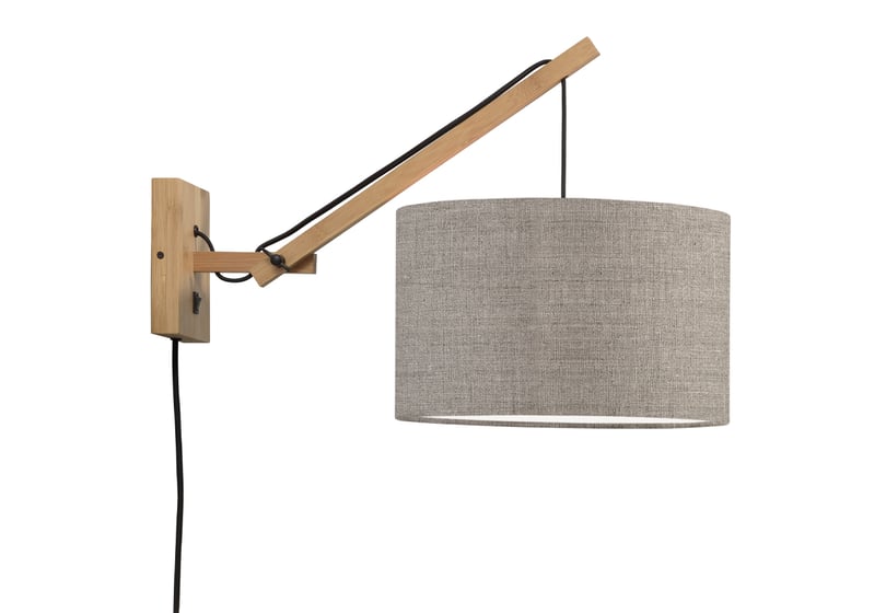 NÁSTĚNNÁ LAMPA ANDES BAMBUS S PŘÍRODNÍ, BÉŽOVÁ