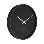 Nástěnné hodiny Kani Ø 30 cm černé