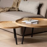 Odkládací stolek mesa xl ø 78 x 39 cm přírodní