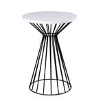 Odkládací stolek guho Ø 40 cm černo-bílý