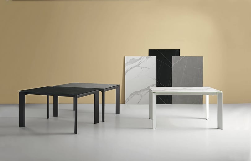 Rozkládací stůl sallie 140 (200) x 90 cm šedo-černý