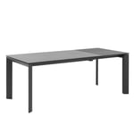 Rozkládací stůl sallie 160 (240) x 90 cm šedo-černý