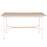 Stůl sisa 140 x 80 cm bílo-hnědý