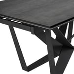 Rozkládací stůl aysha 180 (220/260) x 100 cm antracitový