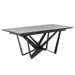 Rozkládací stůl aysha 180 (220/260) x 100 cm šedý