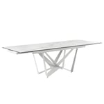 Rozkládací stůl aysha 180 (220/260) x 100 cm bílý