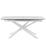 Rozkládací stůl sena 180 (240) x 95 cm bílý