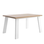 Stůl miona 140 x 90 cm bílo-hnědý