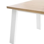 Stůl miona 160 x 90 cm bílo-hnědý