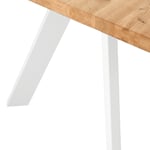 Stůl lunac 160 x 90 cm bílý