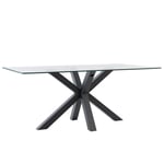 Stůl madie 160 x 90 cm černý