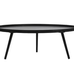 Konferenční stolek mesa xxl ø 100 x 36 cm černý