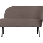 Lenoška vogue velvet 110 cm levá šedá