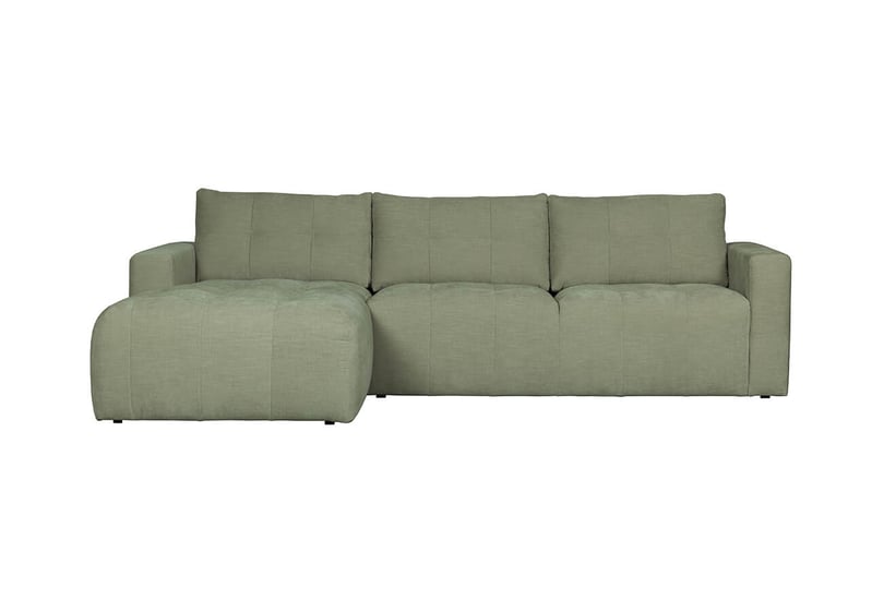 Rohová čtyřmístná pohovka rab 280 x 170 cm levá zelená