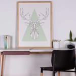 Obraz deer in green 60 x 80 cm