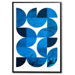 Obraz blue snake 40 x 60 cm modrý