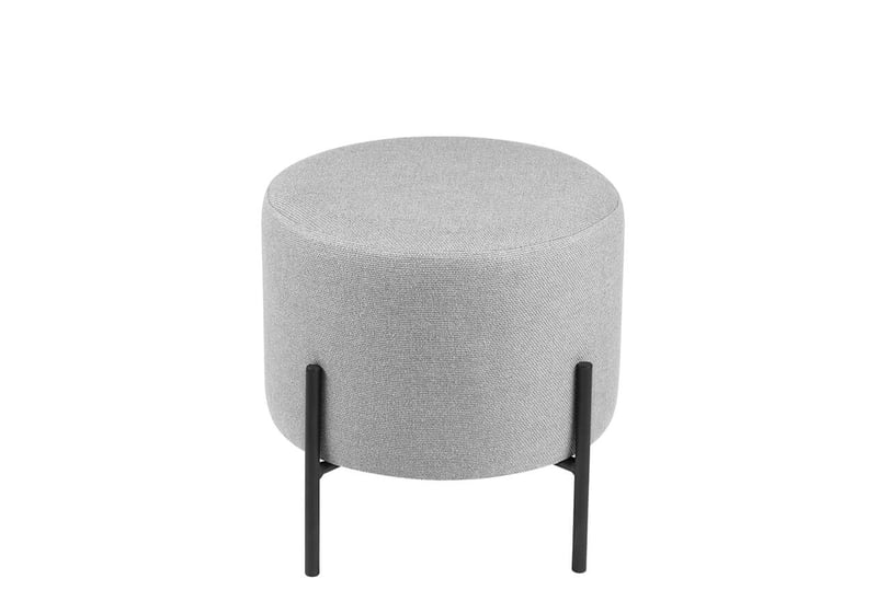 Puf amila Ø 40 cm šedý