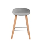 Barová židle rieno 66 cm šedá